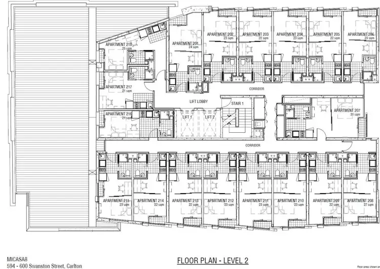 Floorplan of Homely apartment listing, 210/131 Pelham Street, Carlton VIC 3053