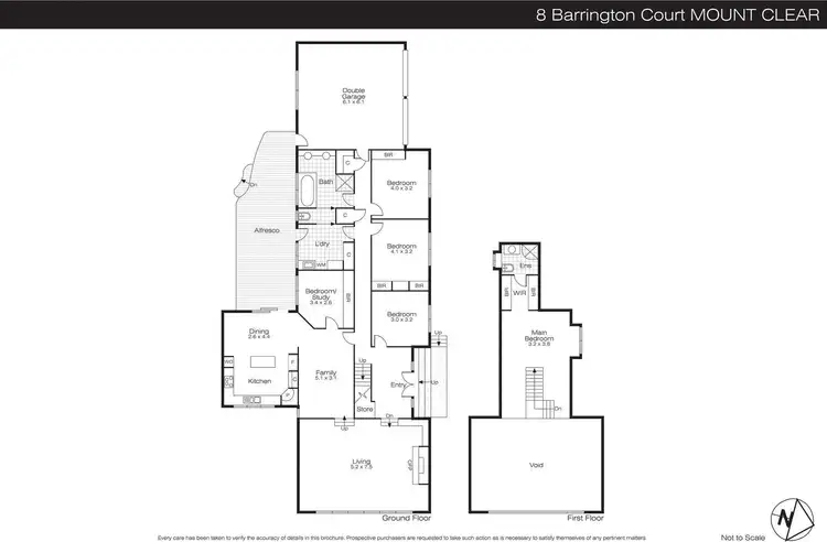 Floorplan of Homely house listing, 8 Barrington Court, Mount Clear VIC 3350