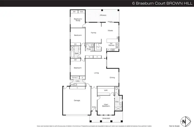 Floorplan of Homely house listing, 6 Braeburn Court, Brown Hill VIC 3350