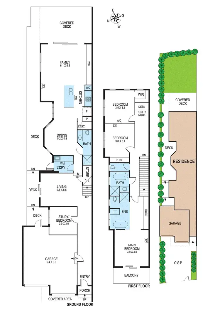 Floorplan of Homely townhouse listing, 14A Glencairn Avenue, Brighton East VIC 3187