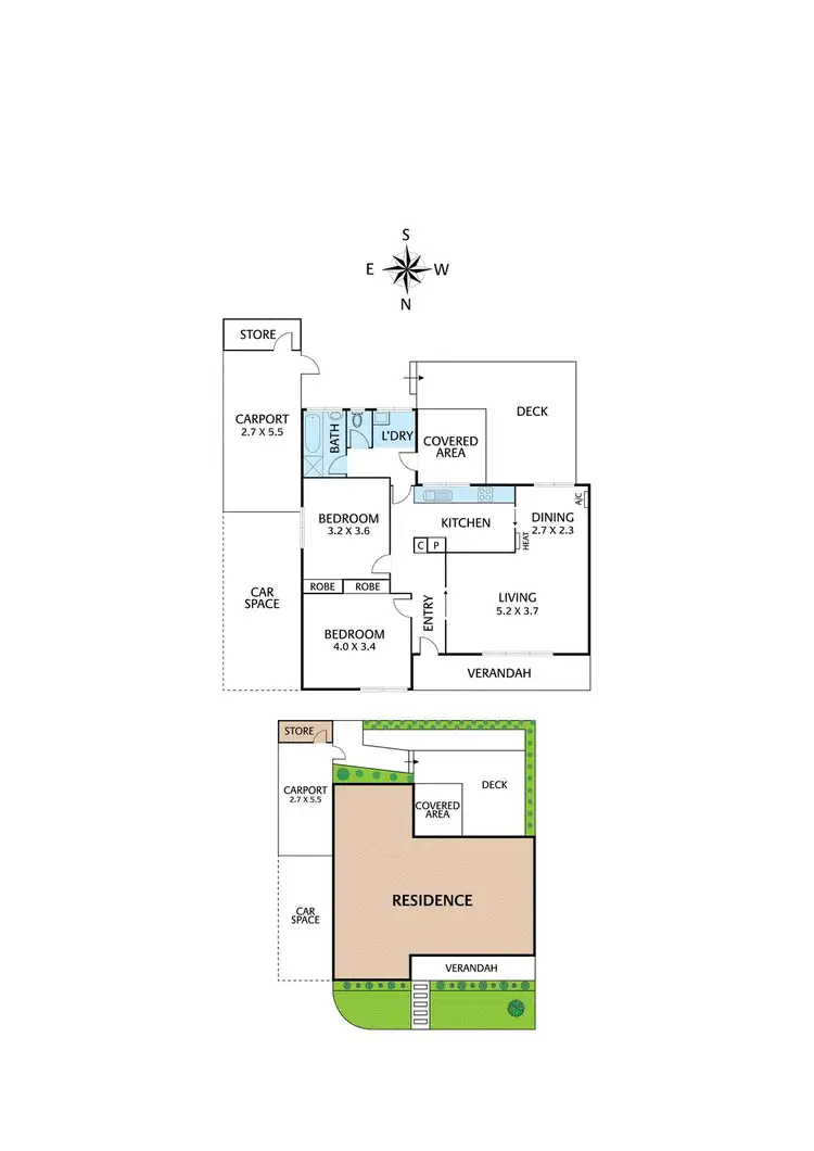 Floorplan of Homely unit listing, 5/86 Main Street, Blackburn VIC 3130