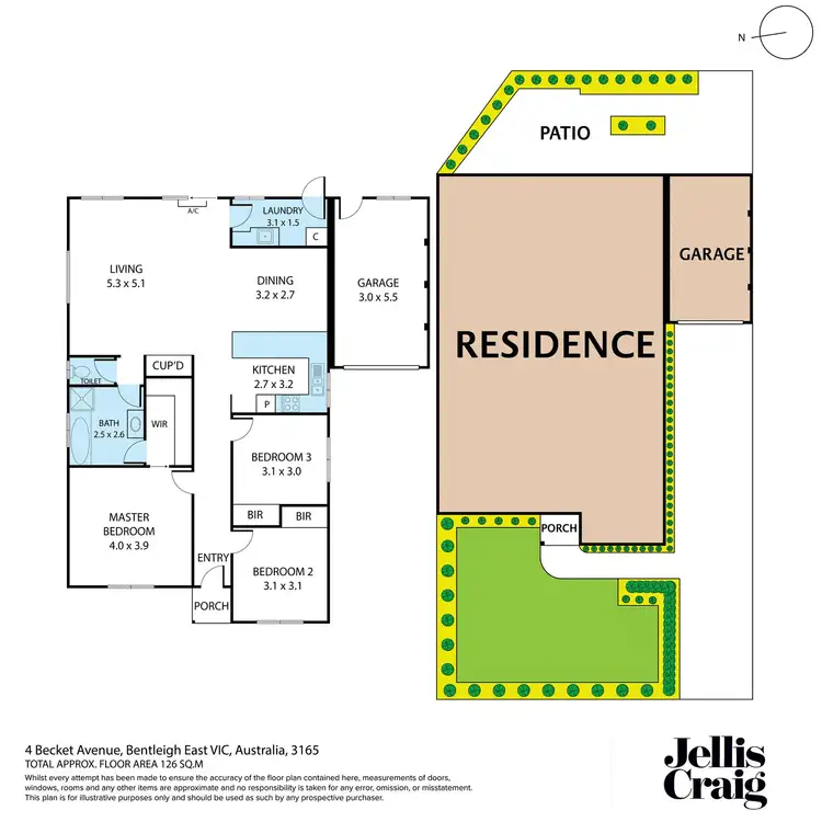 Floorplan of Homely house listing, 4 Becket Avenue, Bentleigh East VIC 3165