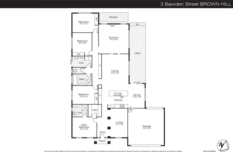 Floorplan of Homely house listing, 3 Bawden Street, Brown Hill VIC 3350