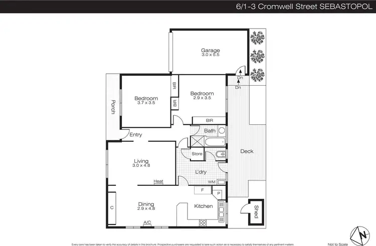 Floorplan of Homely unit listing, 6/1-3 Cromwell Street, Sebastopol VIC 3356