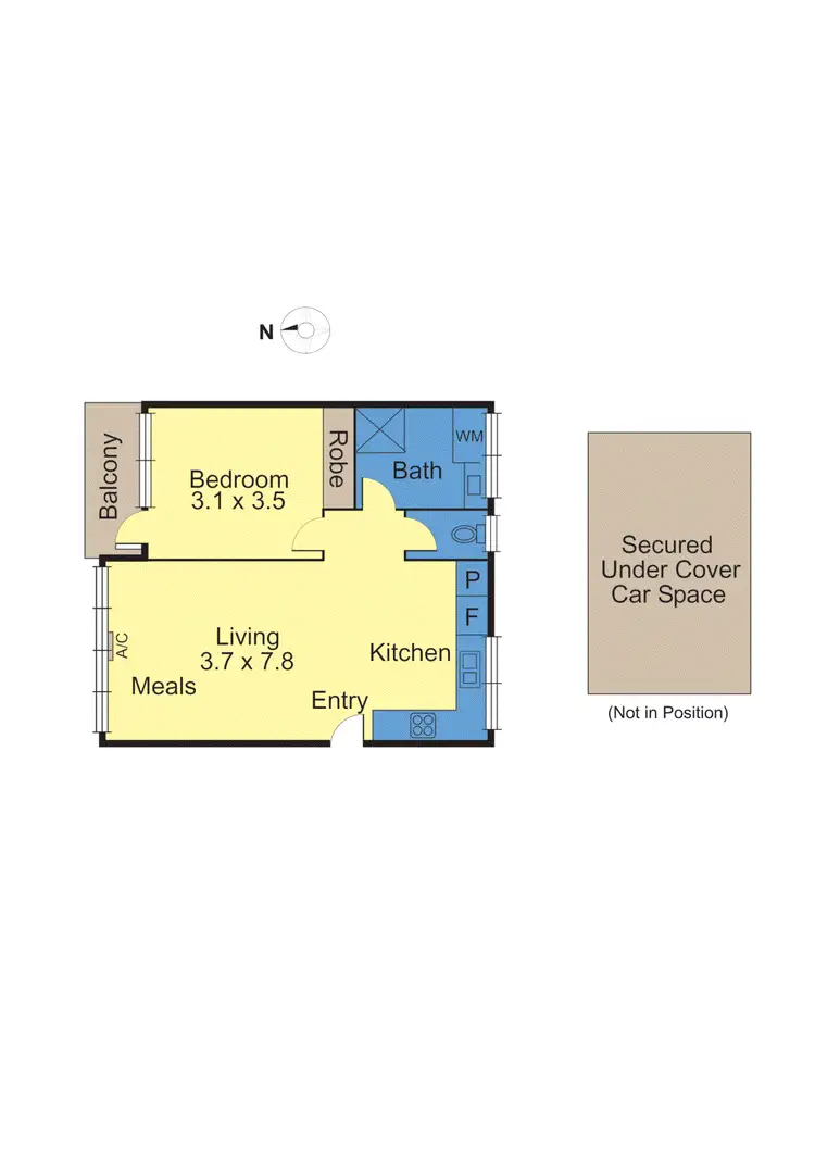 Floorplan of Homely apartment listing, 19/176 Power Street, Hawthorn VIC 3122