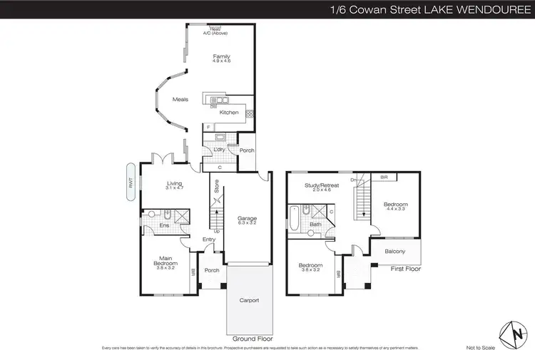 Floorplan of Homely house listing, 1/6 Cowan Street, Lake Wendouree VIC 3350