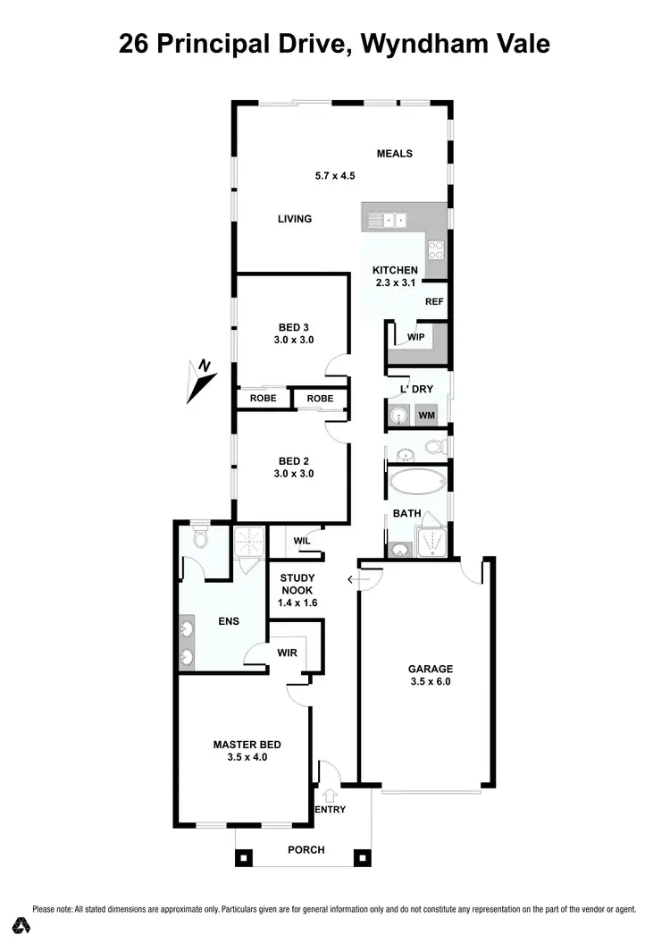 Floorplan of Homely house listing, 26 principal Drive, Wyndham Vale VIC 3024