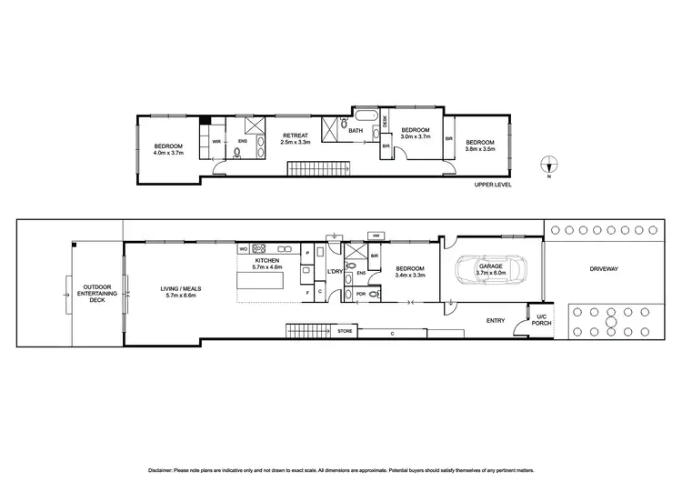 Floorplan of Homely townhouse listing, 6a Gilmour Road, Bentleigh VIC 3204