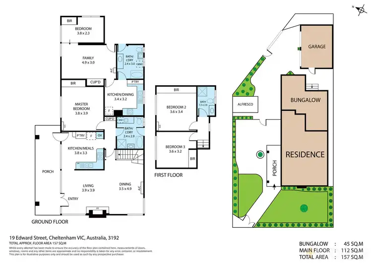 Floorplan of Homely house listing, 19 Edward Street, Cheltenham VIC 3192