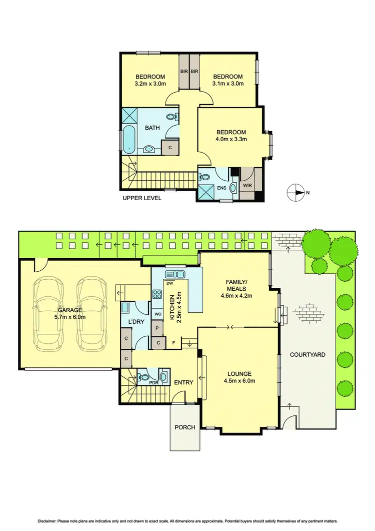 Floorplan of Homely townhouse listing, 1/32 Burnett Street, Mitcham VIC 3132