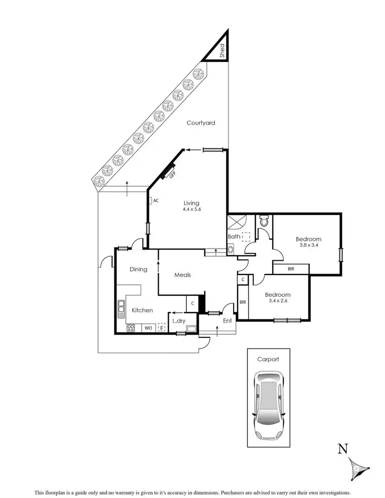 Floorplan of Homely house listing, 4/14 Parring Road, Balwyn VIC 3103