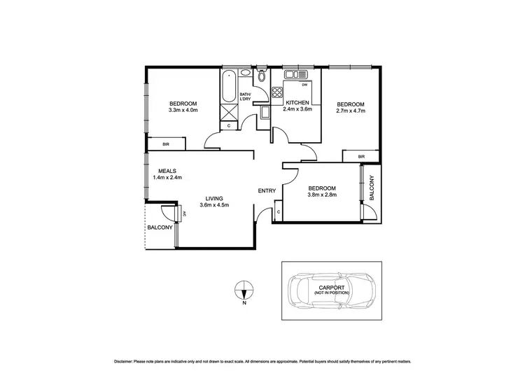 Floorplan of Homely apartment listing, 3/135 Booran Road, Caulfield South VIC 3162