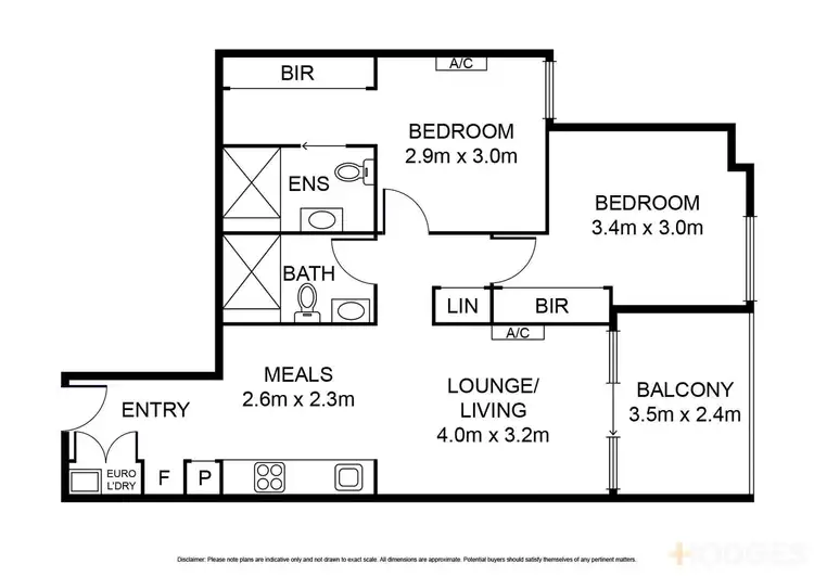 Floorplan of Homely apartment listing, 107/50 Bowlers Avenue, Geelong West VIC 3218