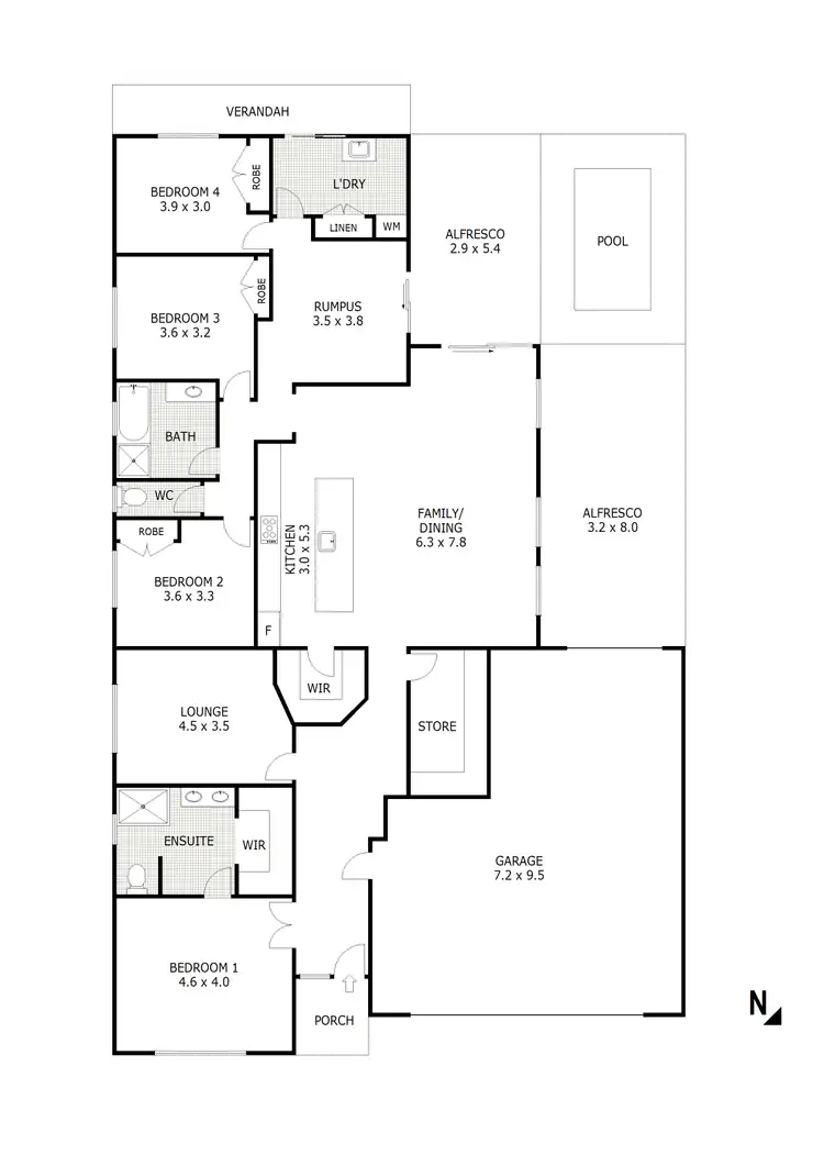 Floorplan of Homely house listing, 151 Mandalay Cct, Beveridge VIC 3753