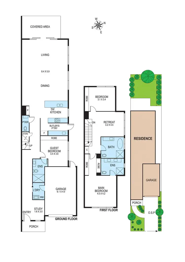 Floorplan of Homely townhouse listing, 19B Hallow Street, Bentleigh East VIC 3165