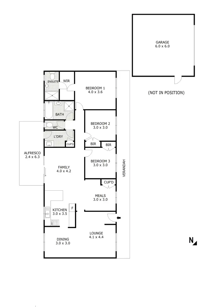 Floorplan of Homely house listing, 19 Conabere Court, Broadford VIC 3658