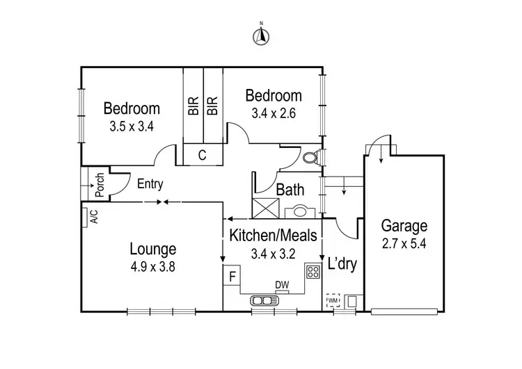 Floorplan of Homely unit listing, 1/19 Livingstone Street, Ivanhoe VIC 3079