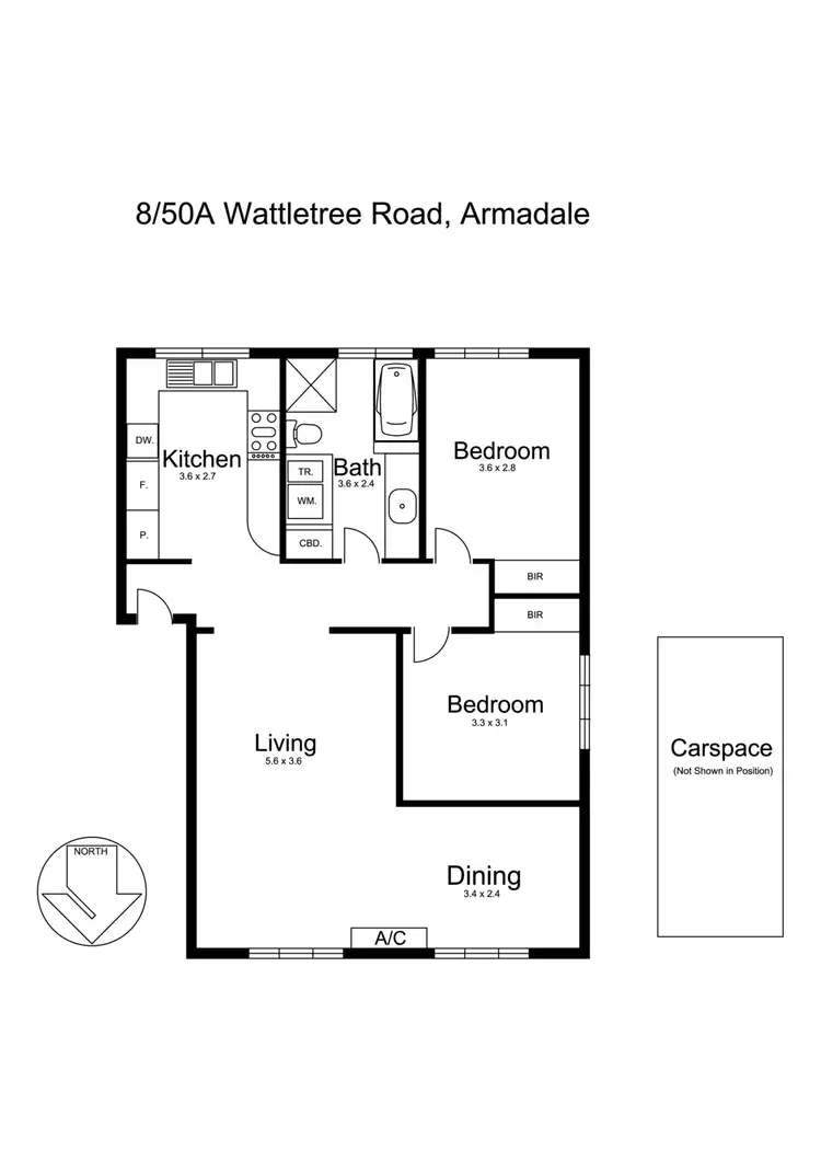 Floorplan of Homely apartment listing, 8/50A Wattletree Road, Armadale VIC 3143