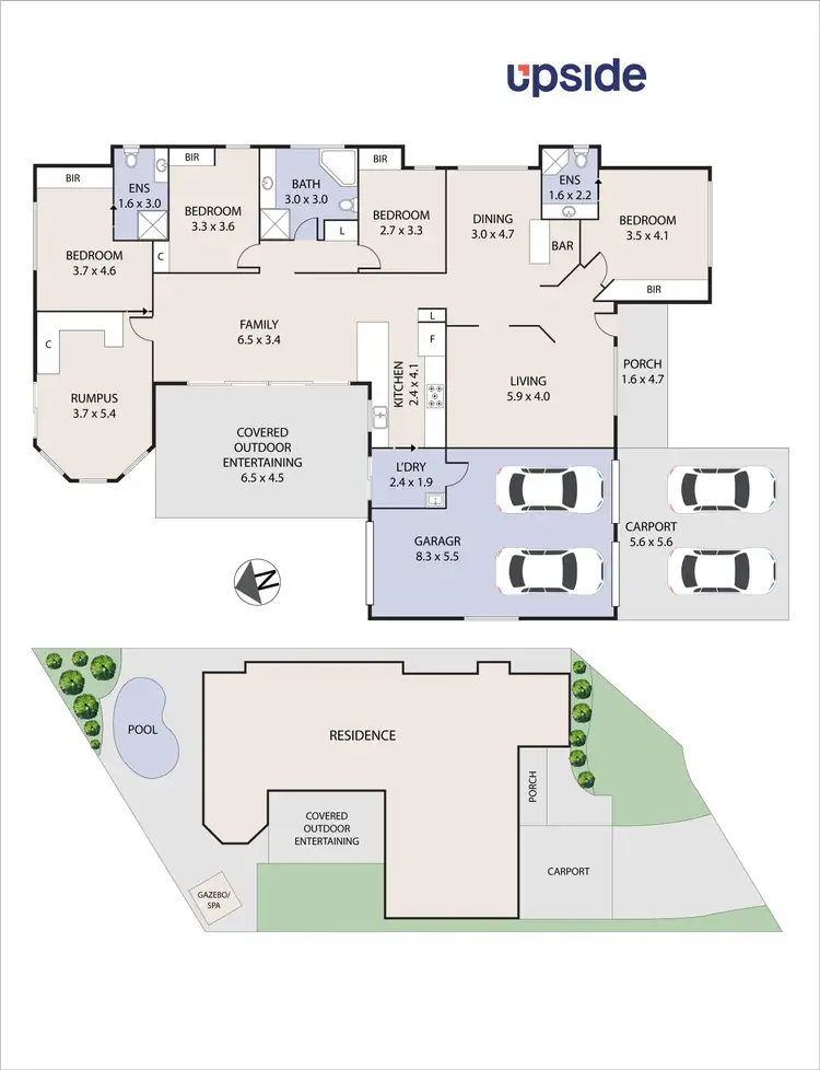Floorplan of Homely house listing, 13 Ancilia Close, Quakers Hill NSW 2763