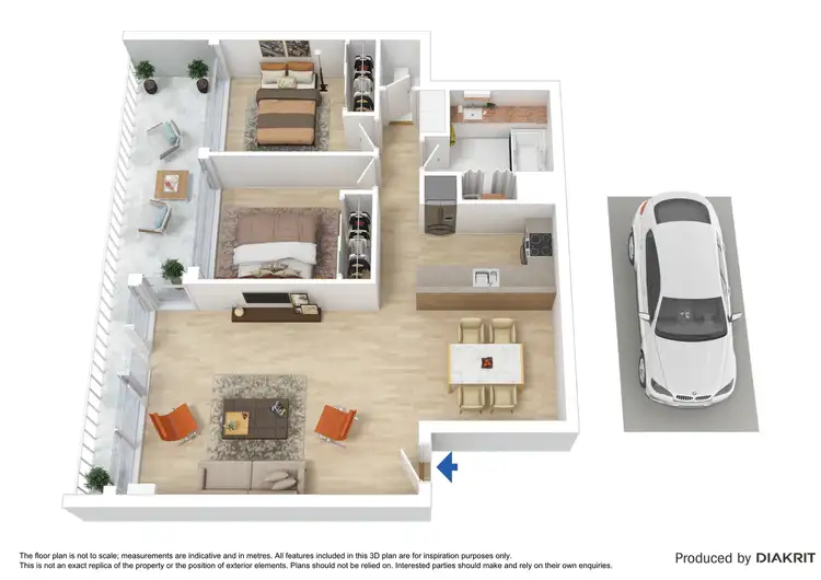 Floorplan of Homely apartment listing, 25/33 Jeffcott Street, West Melbourne VIC 3003