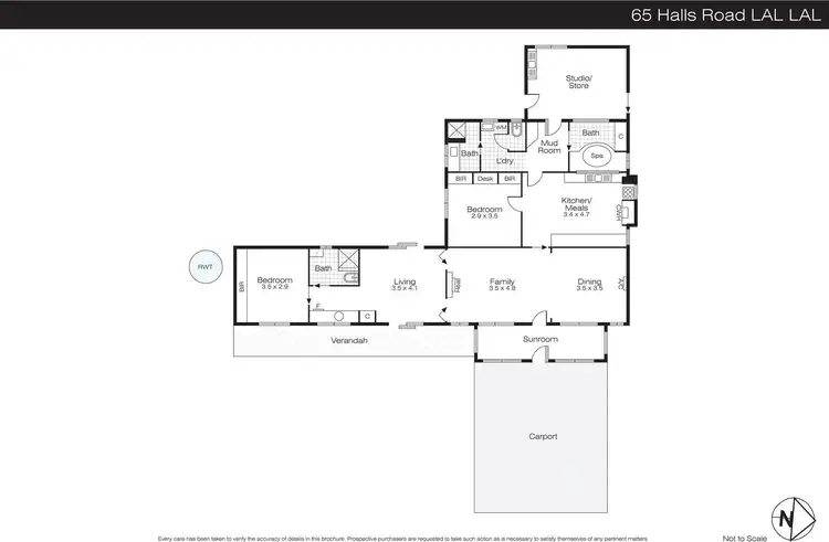 Floorplan of Homely house listing, 65 Halls Road, Lal Lal VIC 3352