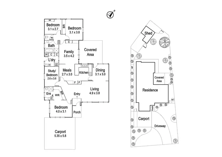 Floorplan of Homely house listing, 46 Invermay Grove, Rosanna VIC 3084