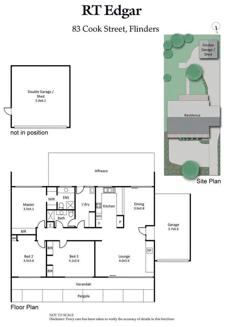 Floorplan of Homely house listing, 83 Cook Street, Flinders VIC 3929