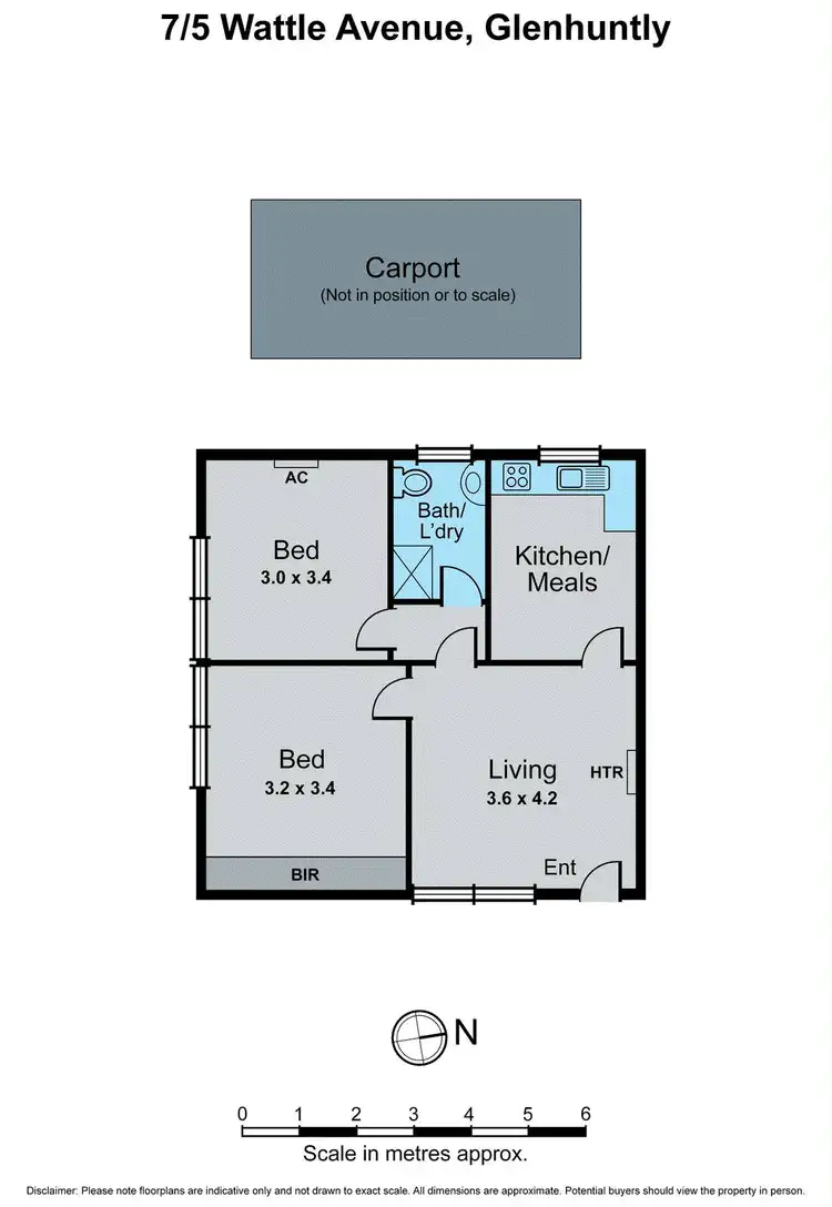 Floorplan of Homely apartment listing, 7/5 Wattle Avenue, Glen Huntly VIC 3163