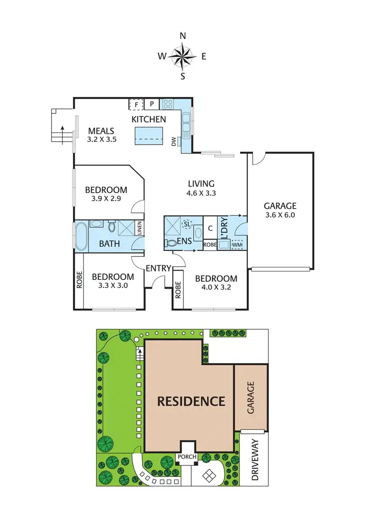 Floorplan of Homely house listing, 1C Kerr Street, Blackburn VIC 3130