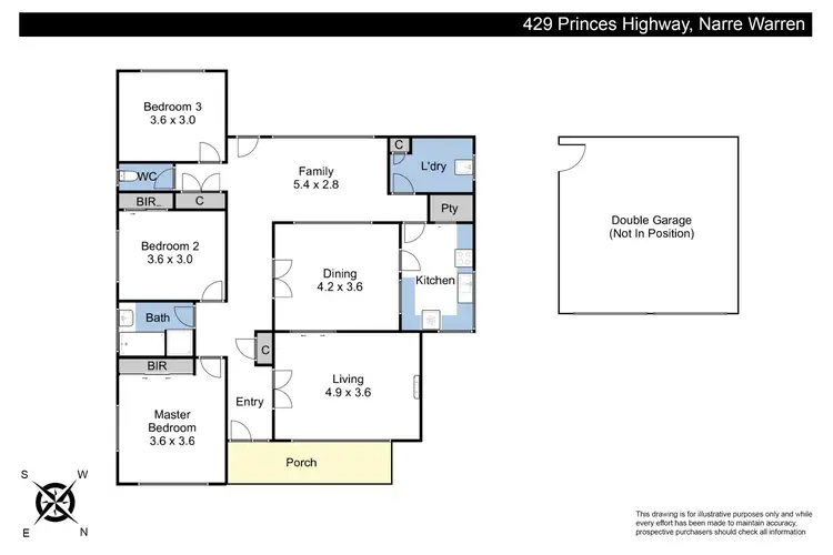 Floorplan of Homely house listing, 429 Princes Highway, Narre Warren VIC 3805