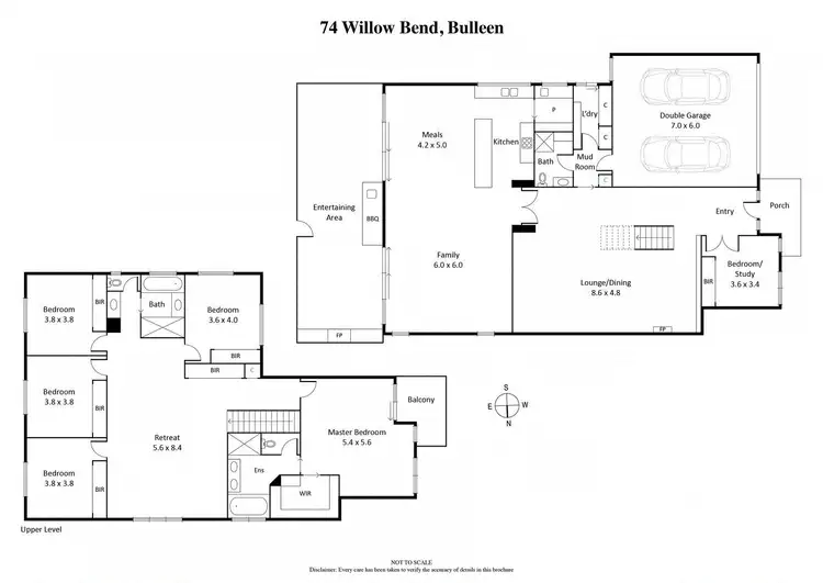 Floorplan of Homely house listing, 74 Willow Bend, Bulleen VIC 3105