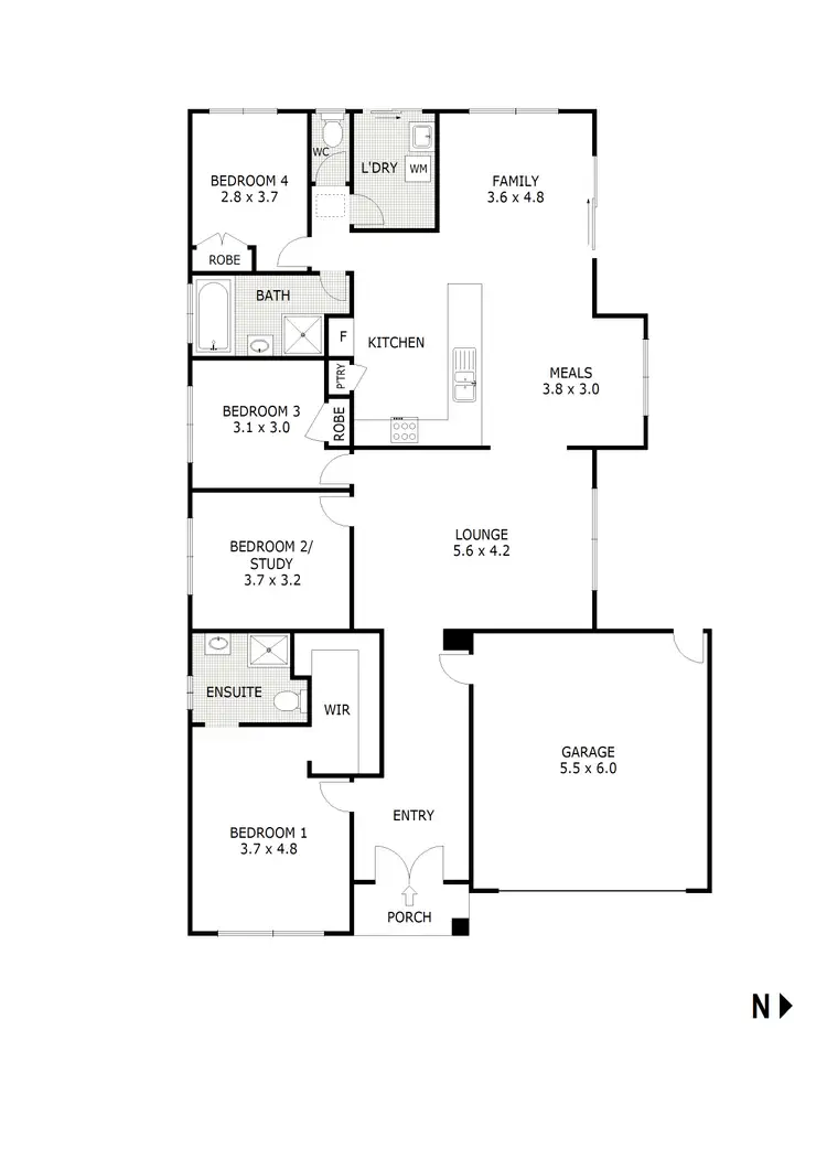 Floorplan of Homely house listing, 40 Fairhaven Avenue, Beveridge VIC 3753