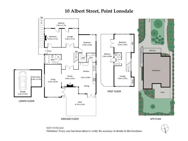 Floorplan of Homely house listing, 10 Albert Street, Point Lonsdale VIC 3225
