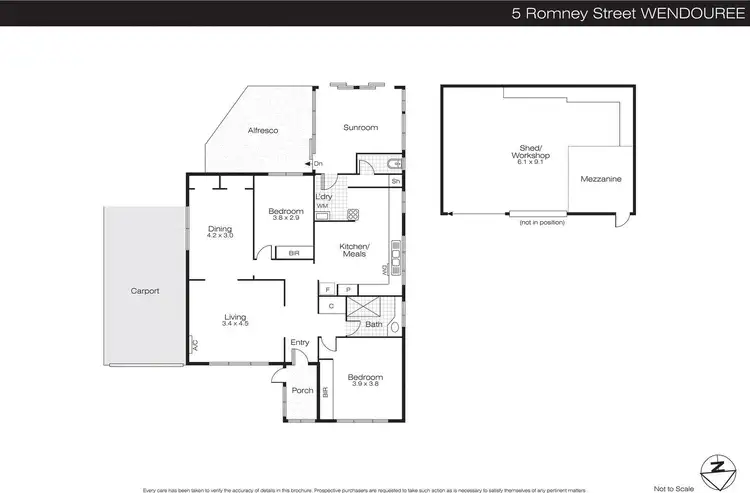 Floorplan of Homely house listing, 5 Romney Street, Wendouree VIC 3355
