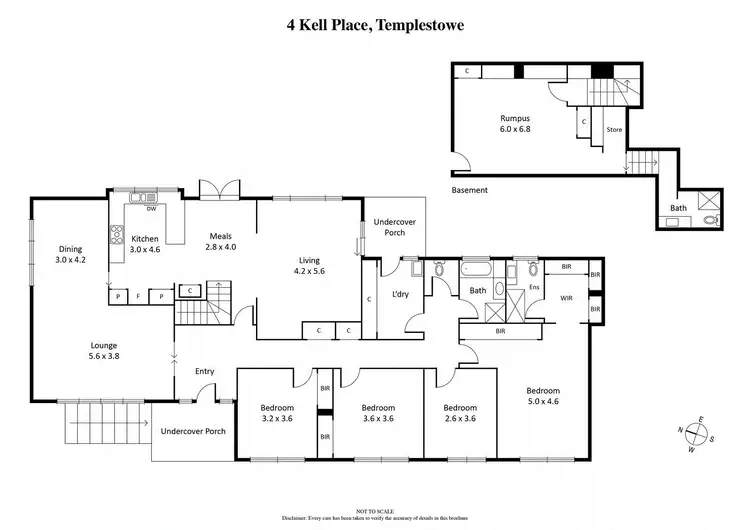 Floorplan of Homely house listing, 4 Kell Place, Templestowe VIC 3106