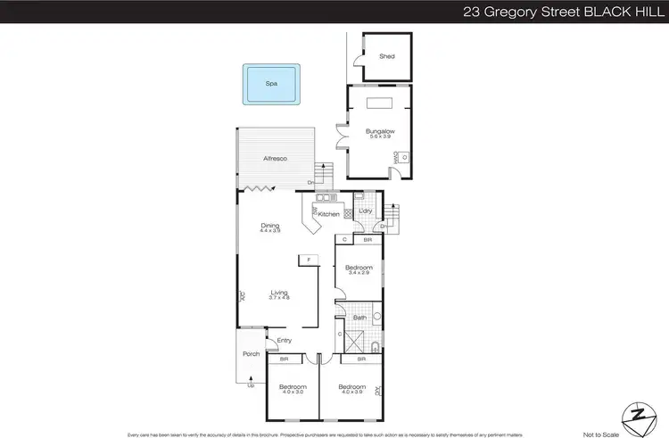 Floorplan of Homely house listing, 23 Gregory Street, Black Hill VIC 3350