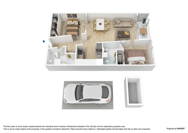 Floorplan of Homely apartment listing, 305/539 St Kilda Road, Melbourne VIC 3004