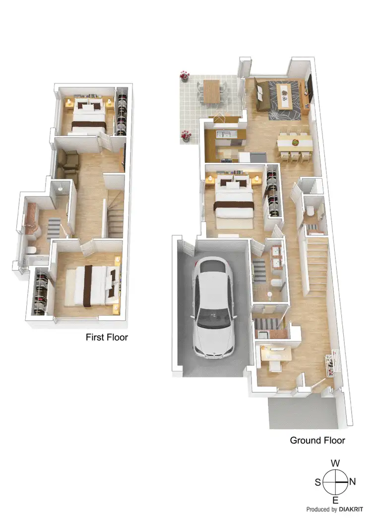 Floorplan of Homely townhouse listing, 42B Kombi Road, Clayton South VIC 3169