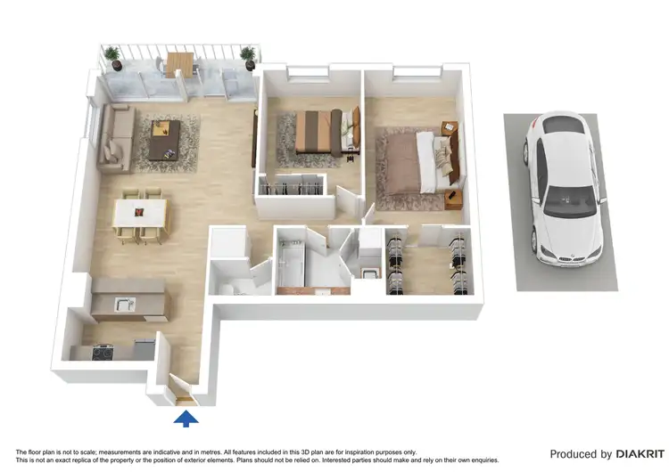 Floorplan of Homely apartment listing, 51/632 St Kilda Road, Melbourne VIC 3004