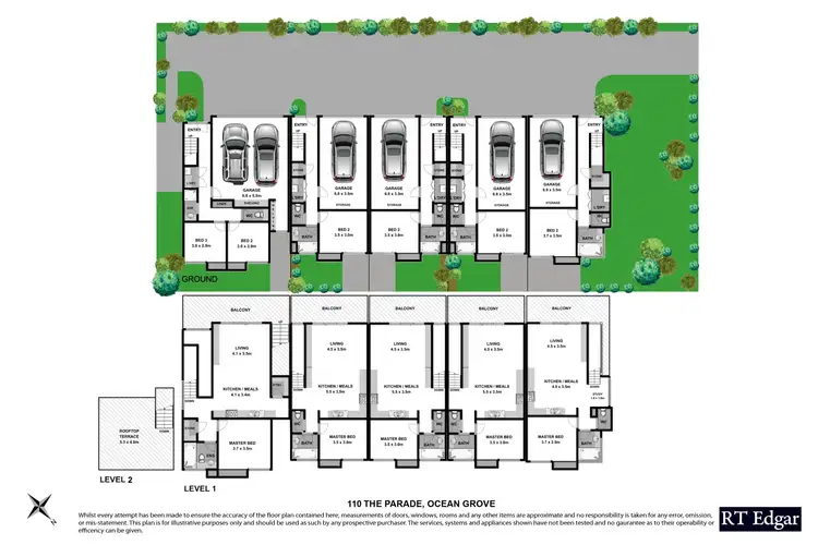 Floorplan of Homely townhouse listing, 5/110 The Parade, Ocean Grove VIC 3226