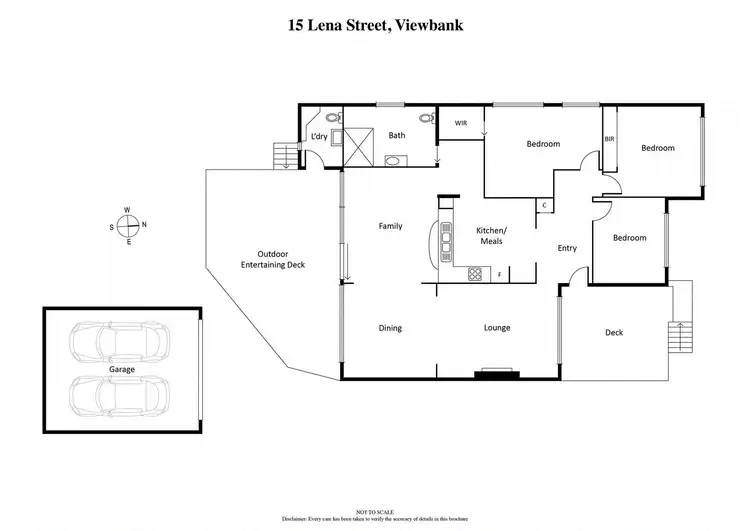 Floorplan of Homely house listing, 15 Lena Street, Viewbank VIC 3084