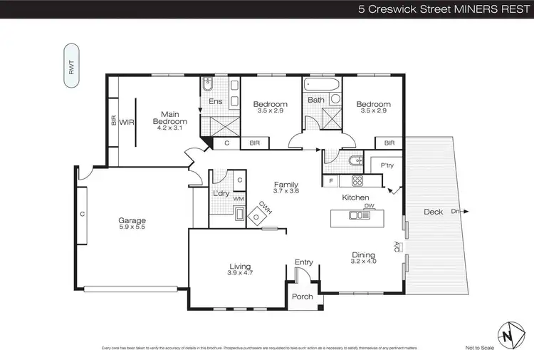 Floorplan of Homely house listing, 5 Creswick Street, Miners Rest VIC 3352
