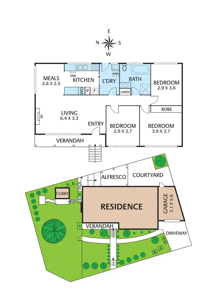 Floorplan of Homely house listing, 17 Eram Road, Box Hill North VIC 3129