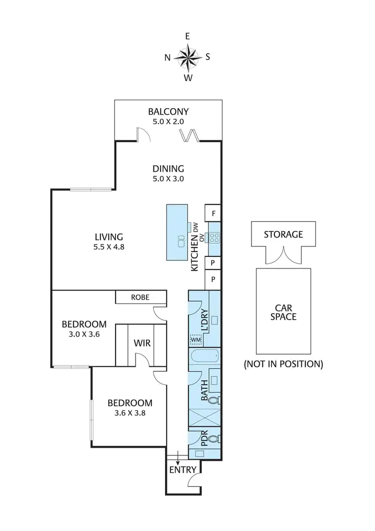 Floorplan of Homely apartment listing, 6/151 Station Street, Fairfield VIC 3078