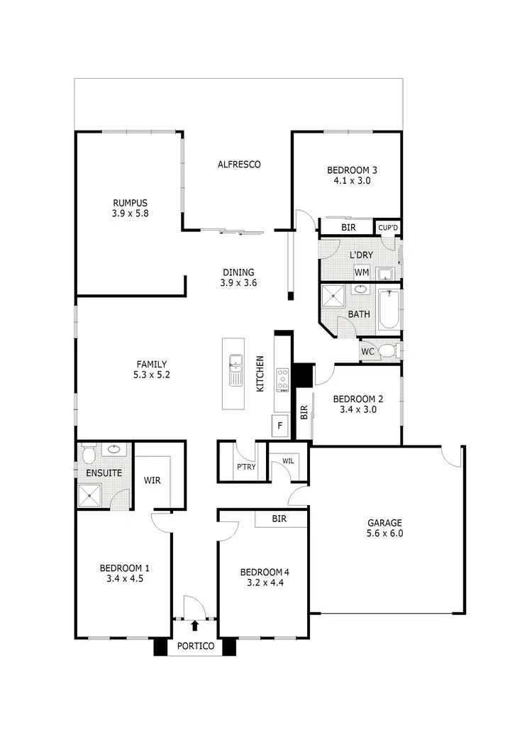 Floorplan of Homely house listing, 18 Wattlebird Way, Kilmore VIC 3764
