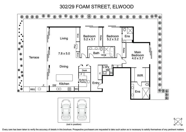 Floorplan of Homely apartment listing, 302/29 Foam Street, Elwood VIC 3184