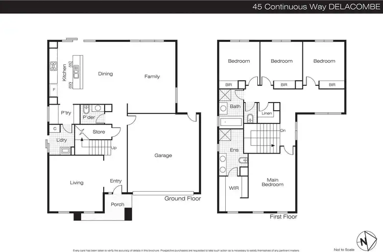 Floorplan of Homely house listing, 45 Continuance Way, Delacombe VIC 3356