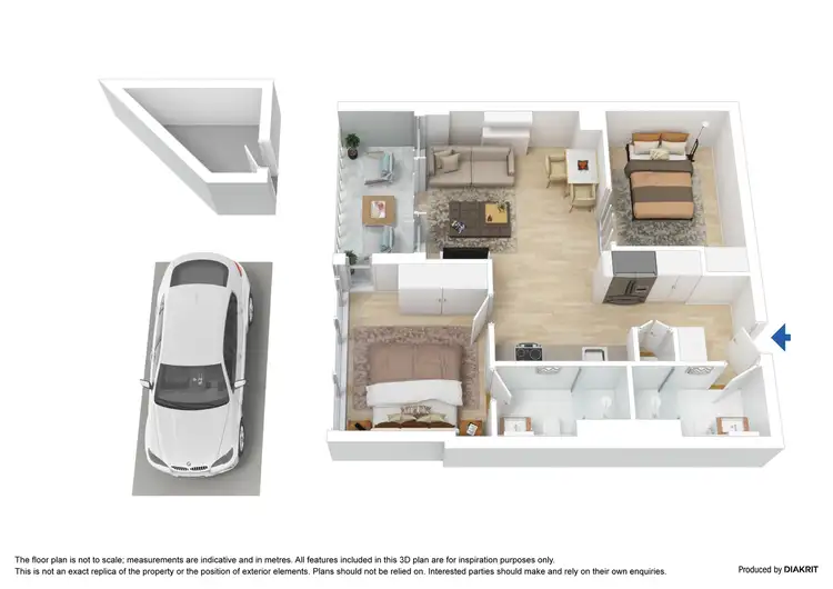 Floorplan of Homely apartment listing, 4515/220 Spencer Street, Melbourne VIC 3000