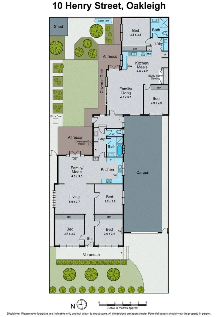 Floorplan of Homely house listing, 10 Henry Street, Oakleigh VIC 3166