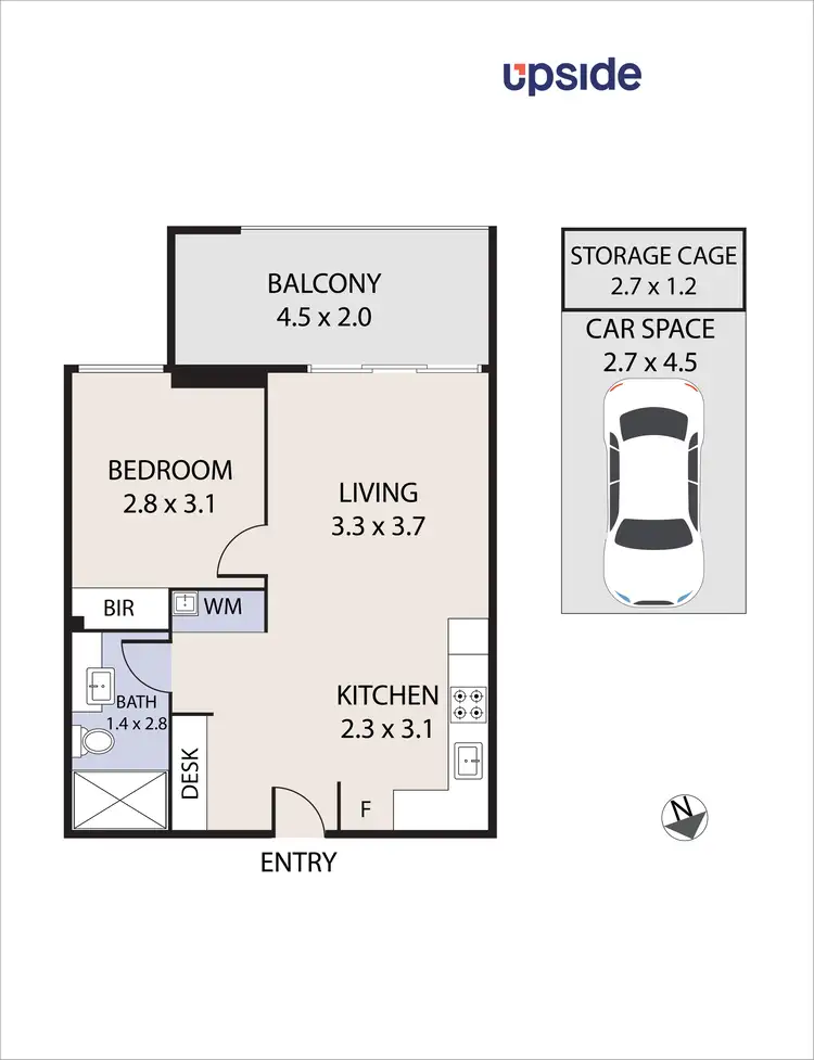 Floorplan of Homely unit listing, 213/33-35 Breese Street, Brunswick VIC 3056